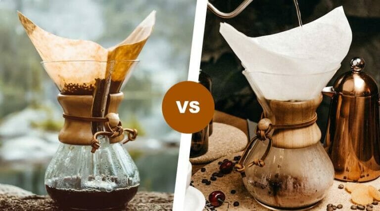 Brown vs white coffee filter