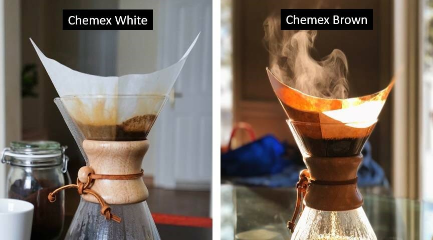 Chemex white vs brown